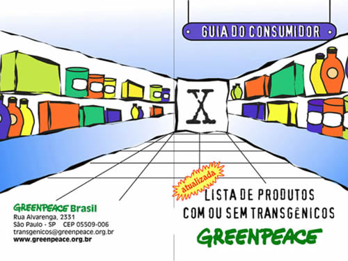 Guia do Consumidor - Lista de Produtos com ou sem Transgênicos