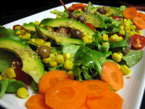 Salada de abacate